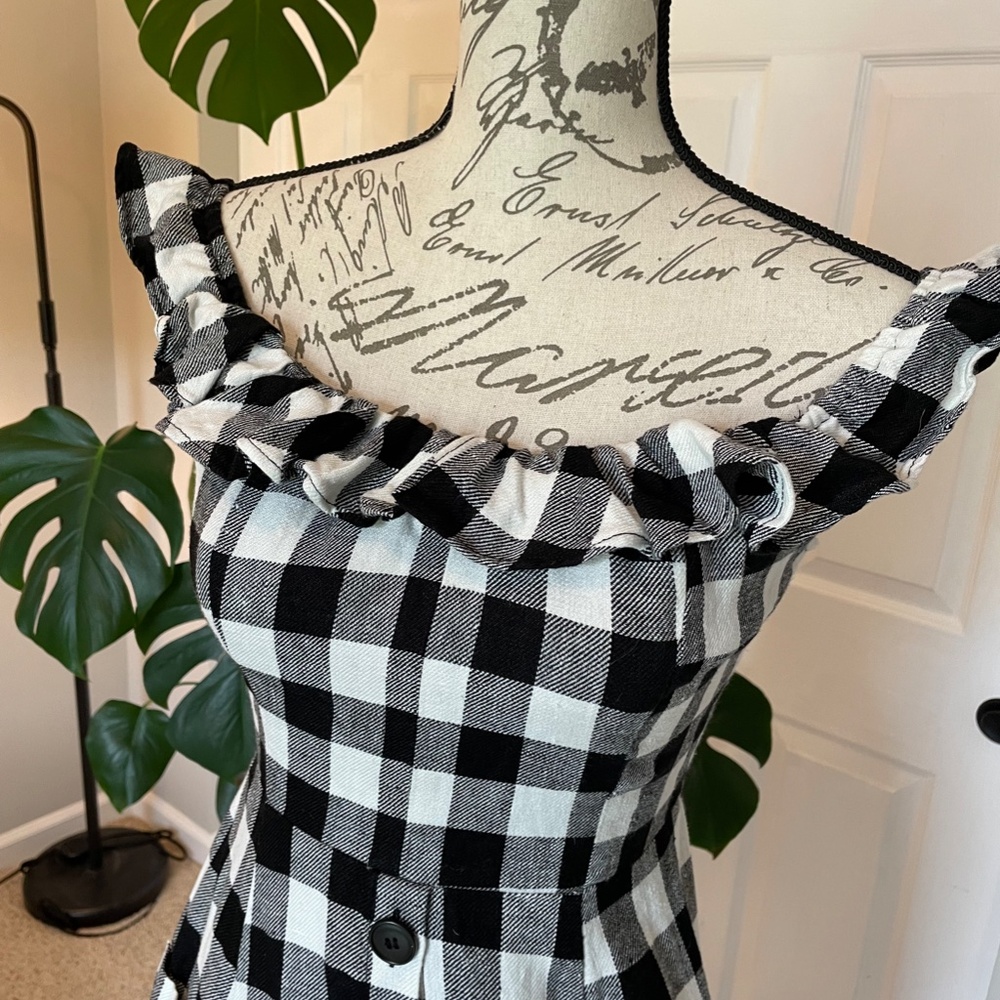 Reformation Plaid Hattie Dress - Picture 3 of 10